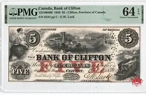 1859 �N���t�g����s $5,8434 - PMG UNC64 - 125-10-04-06-