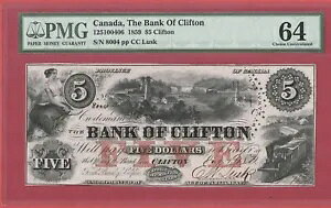 1859 �N���t�g����s $5 - PMG Unc64 - 125-10-04-06-