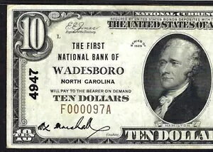 ??NC 1929 $10 ??�m�[�X�J�����C�i�B�E�F�C�Y�{��?? PMG �� UNC 50 �{�[���h�J���[!!!
