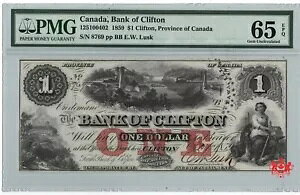 1859 �N���t�g����s $1,8759 - PMG UNC65 - 125-10-04-02-