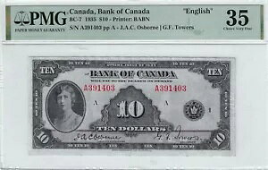 1935 �J�i�_��s BC-7�A$10 Osb/Tow SN A391403�APMG VF-35 �p��