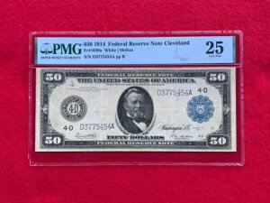 FR-1039A 1914 �V���[�Y $50 �N���[�u�����h TypeA �A�M������s���� *PMG 25 ���ɏ㎿*