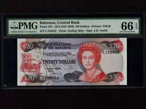 �o�n�}:P-47b�A20 �h���A1974(1984)* QEII * Smith * PMG Gem UNC 66 EPQ *