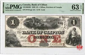 1859 �N���t�g����s $1 - PMG UNC63 - 125-10-04-02-