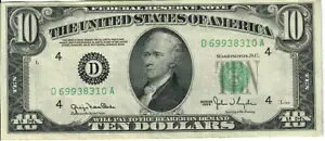 1950 10$ �A�M������s�� - �O���[�� �V�[�� - GNC/JWSy D69938310A - #13646