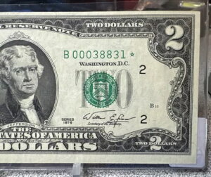 1976 ??NOTE $2 2 �h���X�^�[ - FRN (�j���[���[�N�hB�h) �Ⴂ�V���A���ԍ� - UNC