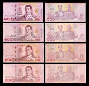 �^�C 100 �o�[�c ND(2018) P137a P137b1 P137b2 P137b4 UNC