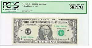 1969 �N $1 �A�M������s���N���[�u�����h FR 1903-D PCGS �ʉ� 58 PPQ �X�^�[����
