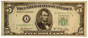 1950 **A** $5 �A�M������**AU/UNC �{�X�g���m�[�g ** �������� S2393