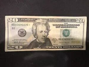 2017 $20 �X�^�[�m�[�g 3,200,000 �����T�C�Y �V���A���ԍ� NB03690235*