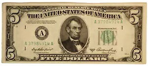 1950 **A** $5 �A�M������**AU/UNC �{�X�g���m�[�g ** �������� S2388