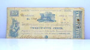 1861 �N 25c �o�[�W�j�A�B�E�B���`�F�X�^�[�� 25 �Z���g�Ђ̔p�~���ꂽ����