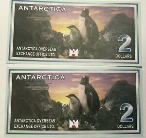 2 ANTARCTICA $2.00 �����A�ԃV���A���ԍ� CRISP UNC
