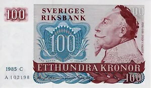 �X�E�F�[�f�� 100 �N���[�i 1985 C UNC ���� P-54c �v���t�B�b�N�X A ����