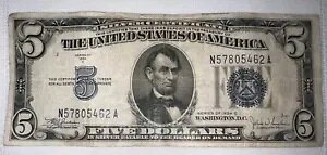 1934 C $5 �h��������ؖ����u���[ �V�[�������č��ʉ�