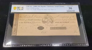 1800�N�� 100�h�� PCGS VF30 �T�E�X�J�����C�i�B�`���[���X�g����s ������ �p�~����