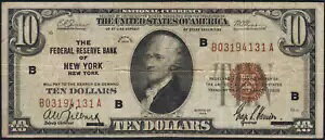 Fr.1860-B 1929 �N �j���[���[�N 10 �h���A�M������s�� ���ɏ㎿