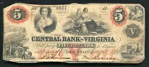 1860�N $5 �o�[�W�j�A�B�X�^���g��������s �p�~���ꂽ���� (AL)