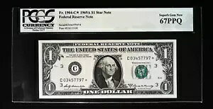 FRN $1 1969A FR1904 PCGS 67 �f���炵����� UNC EPQ PPQ �X�^�[�̌����i�͌��݊󏭂ł�