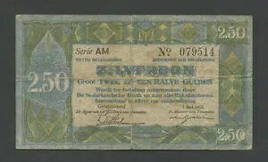 �I�����_ 2 1/2 �O���f�� 1922 �N 5 �� P18 VG-Fine World Paper Money