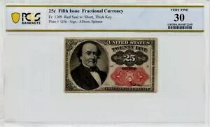 �� 5 ���s 25c �[�� FR#1309 PCGS ���� VF30