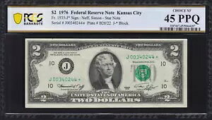 Fr.1935-J* 1976 �J���U�X�V�e�B $2 �A�M������s�X�^�[���� PCGS Choice XF 45 PPQ