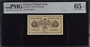 �t�B�������h 25 �y�j�A 1918 P 33 �W�F�� UNC PMG 65 EPQ