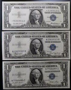 1957 C $1 �V���o�[�ؖ����X�^�[�č����� *91869534C CU + �{�[�i�X 2