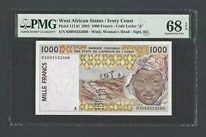 ���A�t���J���� / �R�[�g�W�{���[�� 1000 �t���� 2003 P111Al UNC �O���[�h 68 �g�b�v �|�b�v