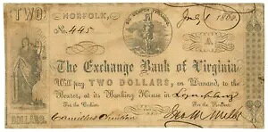 1862 �o�[�W�j�A�����s�A�o�[�W�j�A�B�m�[�t�H�[�N $2 �p�~���� No.445 (L1829)