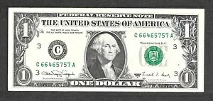 1988A $1 �E�F�u�m�[�g FRN�A�t�����X�B 1917�AC66465757A ���s 11-CA �u���b�N 3-4 UNC