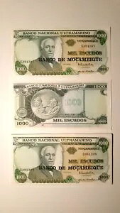 ���U���r�[�N 1000 ESCUDOS 1972 UNC ( X 50 PCS) �o���h���������
