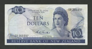 �j���[�W�[�����h $10note 1968 �E�B���N�X QEII �N���E�X 166b VF ���E����