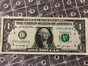TRINARY $1 2013 �A�M������s���� - �h��ȃV���A���ԍ� - C 90019000 B