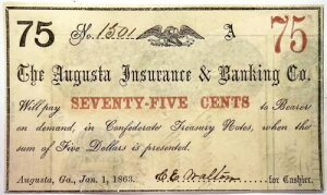 1863 �N �W���[�W�A�B�I�[�K�X�^ 75 �Z���g�ی���s��Ђ̌Â�����