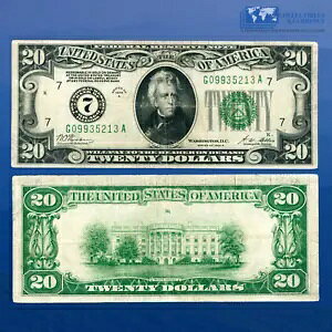 Fr.2051-G 1928A $20 FRN Chicago Numericamable in Gold�AVF #35213