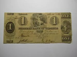 $1 1861 ���b�`�����h �o�[�W�j�A �p�~���ꂽ�ʉݎ��� �o�[�W�j�A�B�r�� �t�@�[�}�[�Y��s