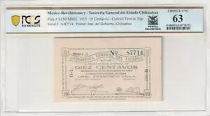 ���L�V�R 1913 10 �Z���^�{�X �㕔�ɋȐ��e�L�X�g #S550 M902 PCGS �����I�� UNC63