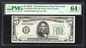 FR�B 1959-BW 1934-C $5 ���C�h�A�M���������� �j���[���[�N�B�j���[���[�N�B PMG UNC-64EPQ (C)