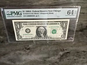 1988 A $1 FRN 1 �h���A�M������s���I�� UNC Low No.000002561L