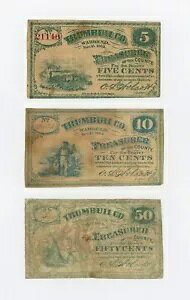 (���b�g 3) 1862 5c�A10c�A50c �g�����u���S - �I�n�C�I�B�E�H����