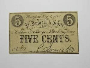 $.05 1862 �n�[�g�t�H�[�h �R�l�`�J�b�g �R�l�`�J�b�g�B�̔p�~���ꂽ���� Bill P. Jewell & Sons