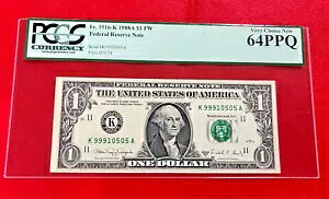 FR 1916K 1988A $1 FW �A�M������s���� PCGS �ʉ� 64PPQ ���ɐV����
