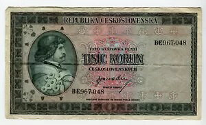 ���� ���� Ceskoslovenska 1000 Tisic Korun 1946