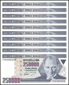 �g���R 250000 �����AL.1970 (1998 ND)�AP-211�AUNC�A�v���t�B�b�N�X I X 10 ��