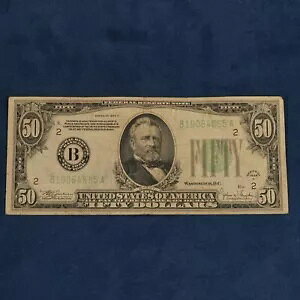 1934- C $50 (Fr. 2105B) �A�M������s���� - �t���[�V�b�v USA