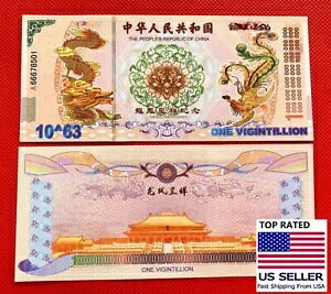 100 PC Vigintillion �����̃h���S�� �t�F�j�b�N�X���������F 10^63 �ʉ�