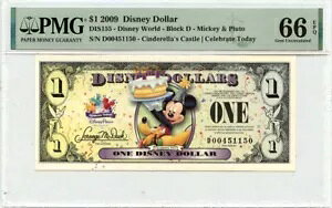 2009 $1 �f�B�Y�j�[ $�~�b�L�[�A�v���[�g �V���f������ DIS155 PMG Gem66 EPQ