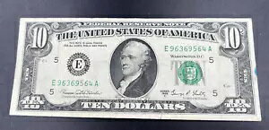 1969 C $10 FRN �A�M������s���I�� Fine Circ