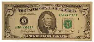 1988 **A** $5 �A�M������**�N���X�v UNC �{�X�g���m�[�g ** �������� S2425